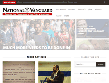 Tablet Screenshot of nationalvanguard.org